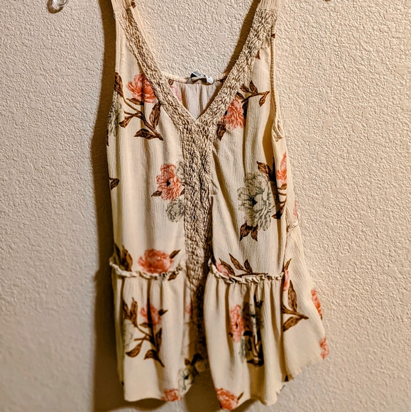 American Eagle Floral Sleeveless Boho Tunic sz.SP - Picture 6 of 11